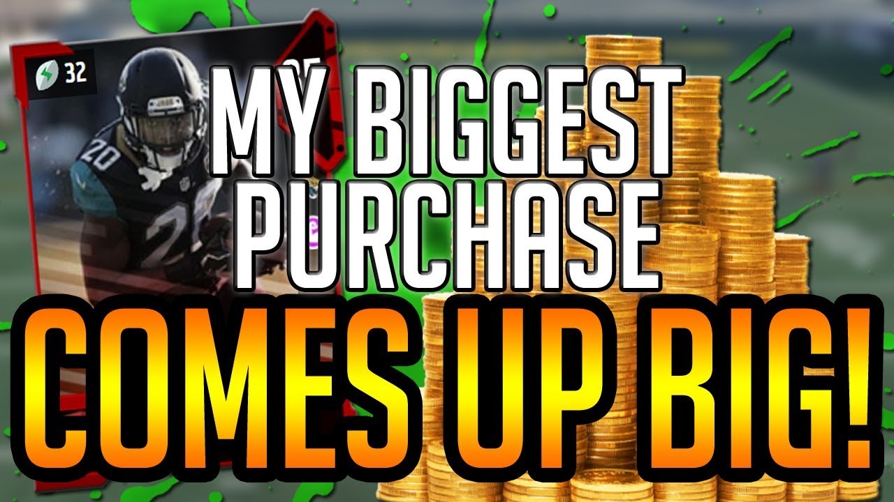 Madden 18 Ultimate Team-My Biggest Purchase Comes up HUGE! No Money Spent Squad! Madden 18 MUT