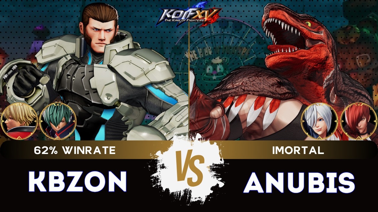 KOF XV ▰ KBZON (Maxima/Shun'ei/Rock) 🆚 ANUBIS (&Aacute;ngel/Iori/KOD) 🎞️Replay Match - 9/26