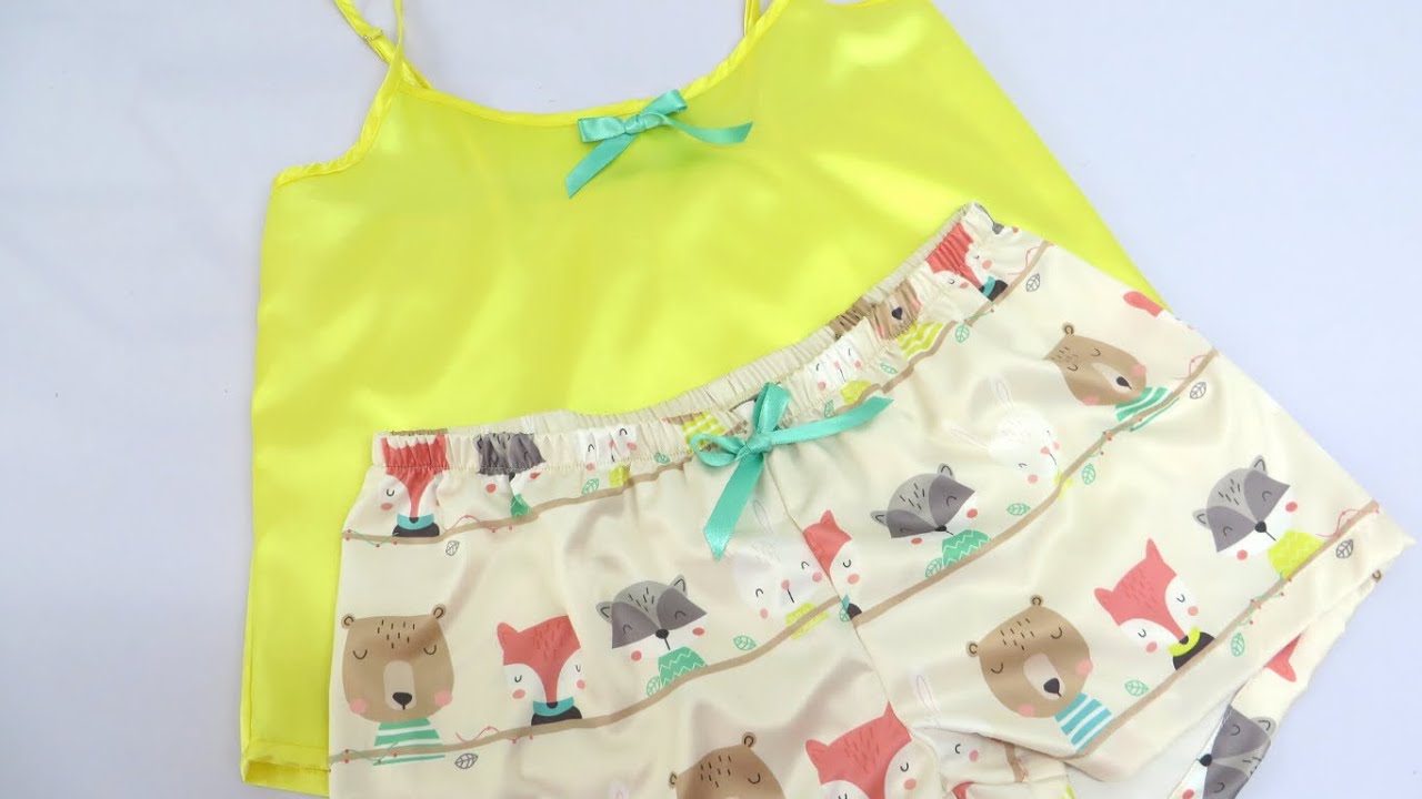 PATRÓN PIJAMA DE SHORT PARA DAMA