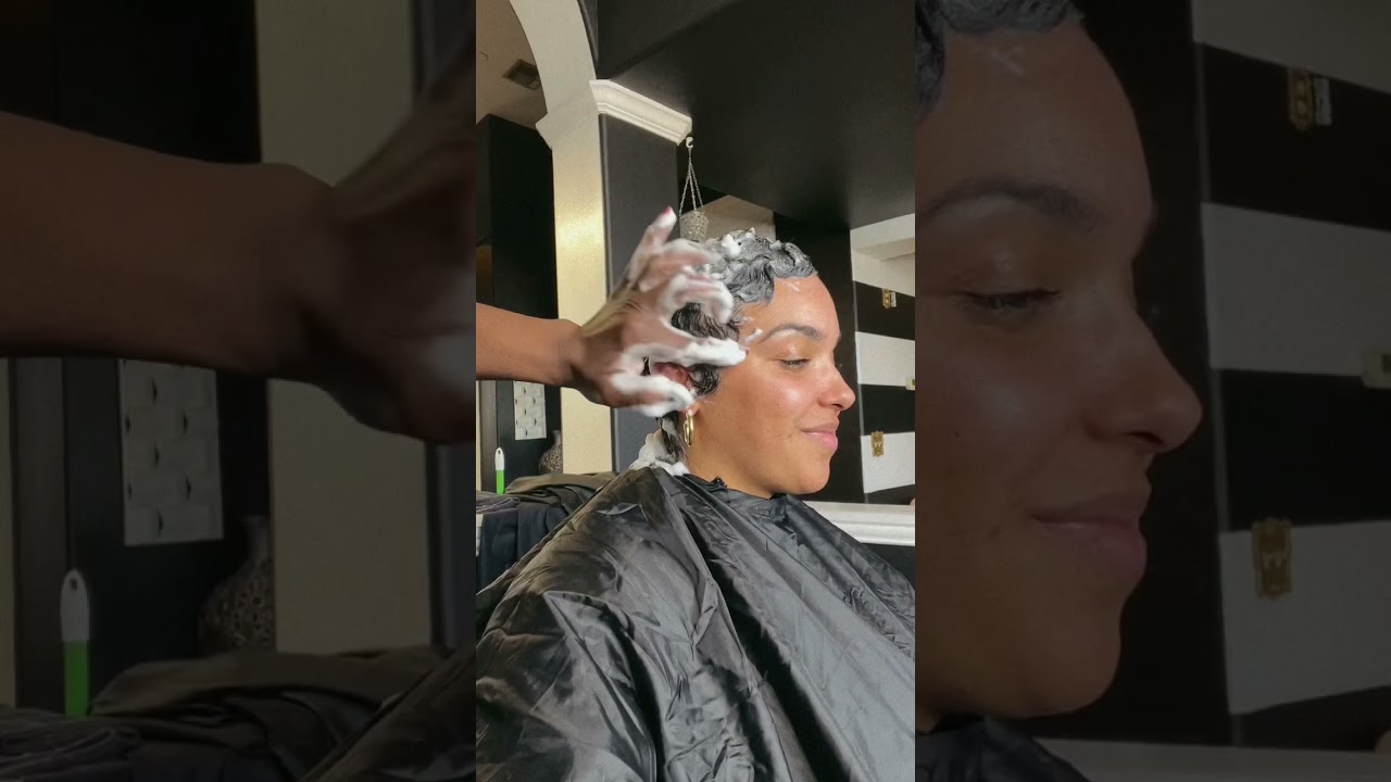 Short Pixie Haircut With Finger Waves #shorthair #hair #inspo #naturalhair #bigchop #curlyhair