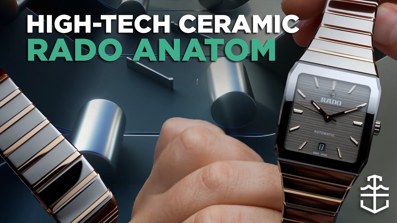 The Rado Anatom goes for a retrofuturistic grey and gold colour scheme