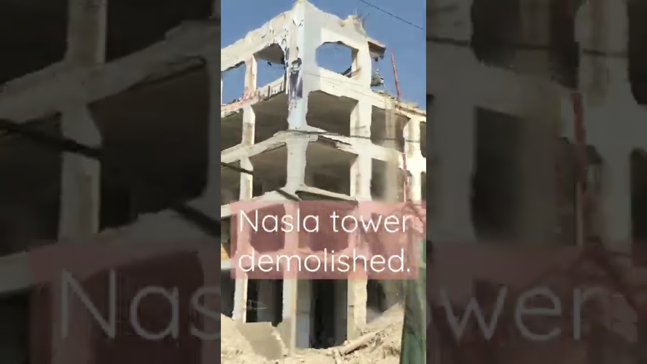 Nasla Tower Karachi demolished