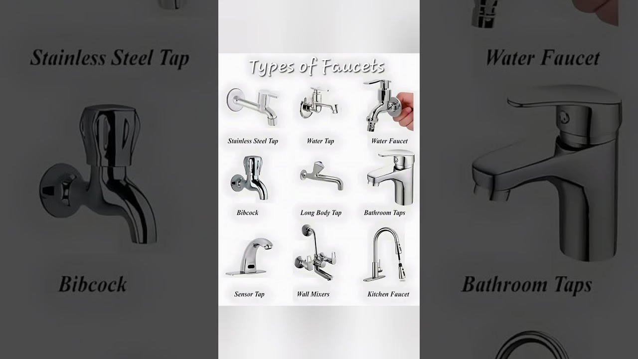 #Faucets #Different types of faucets #taps #spoken English #vocabulary learning