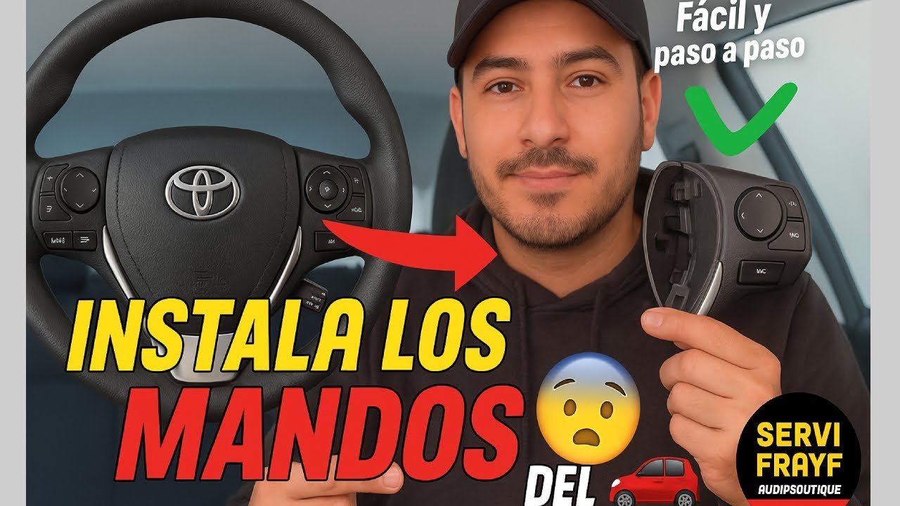 COMO INSTALAR MANDOS AL VOLANTE / TIMON  FACIL Y SENCILLO 2 MANERAS