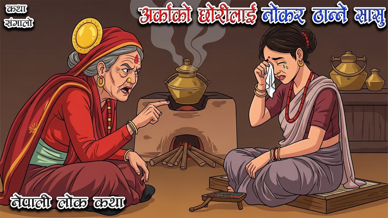 अर्काको छोरीलाई नोकर ठान्ने सासु   | Nepali Lok Katha | नेपाली लोक कथा | Nepali Lok Katha