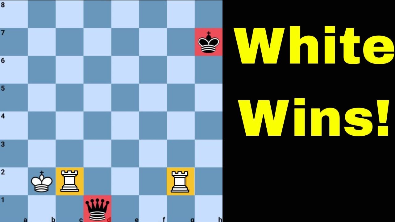 Two rooks can beat Queen!
