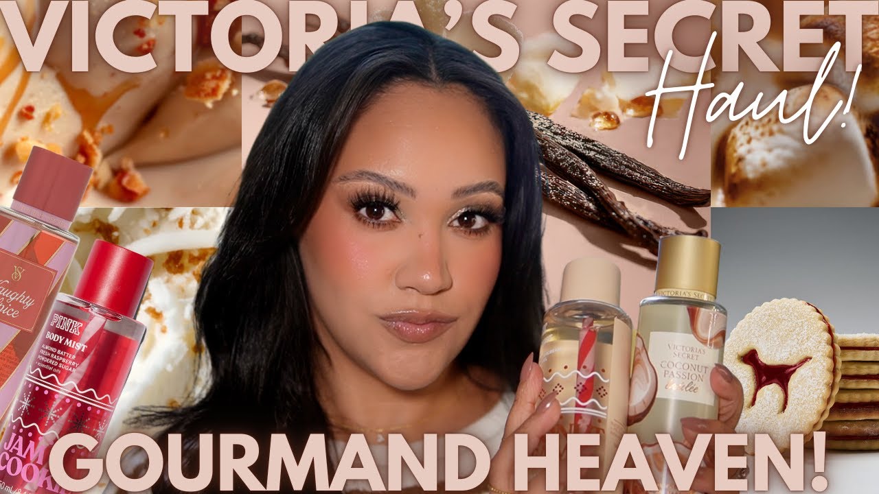VICTORIA'S SECRET FRAGRANCE MIST HAUL! 🛍 | NEW GOURMAND + HOLIDAY SCENTS🎄| AMY GLAM