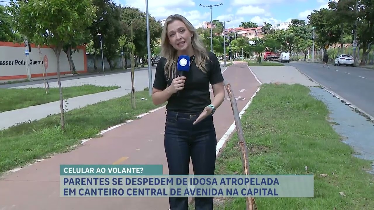 Parentes se despedem de idosa de 73 anos atropelada em canteiro central de avenida na capital