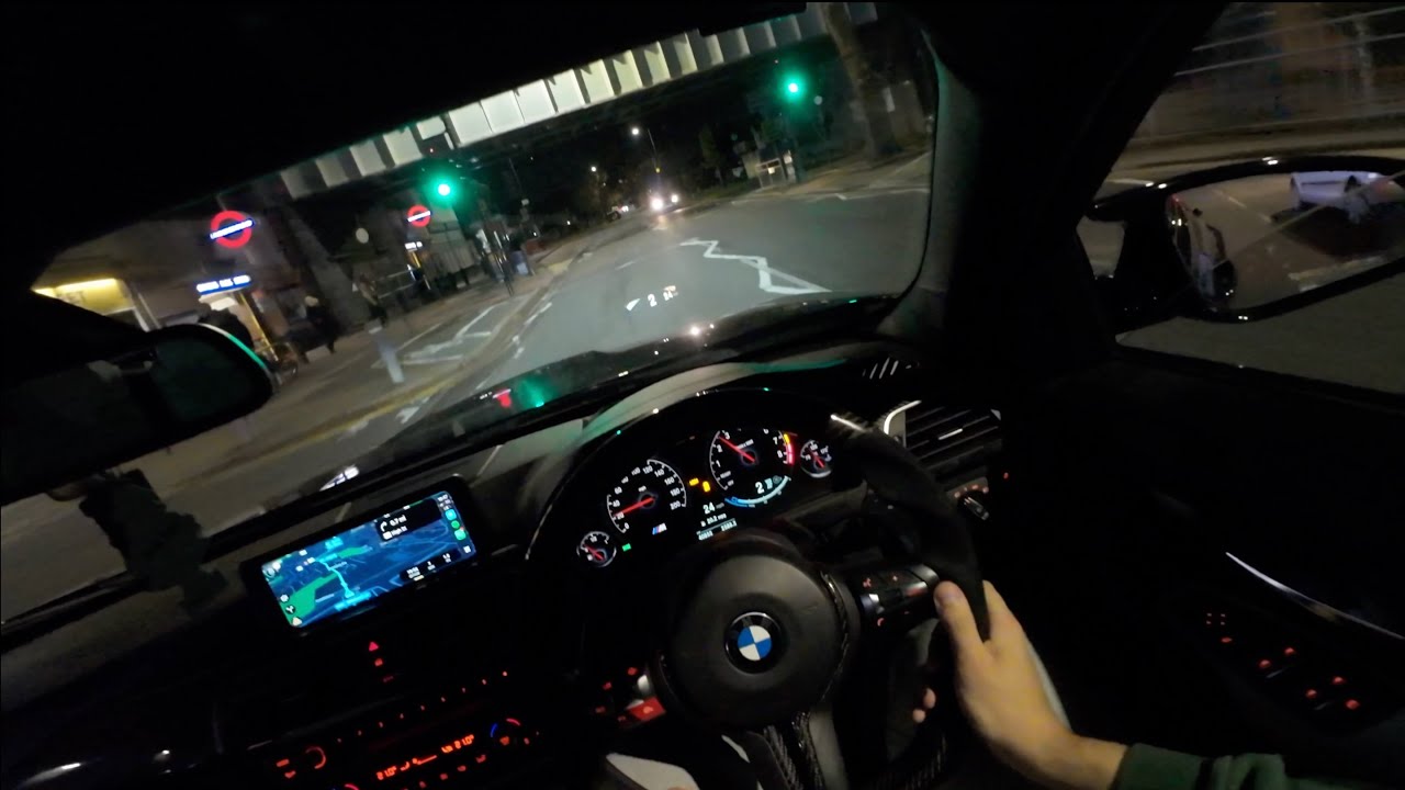 BMW M3 F80 450HP S55 POV LONDON NIGHT DRIVE WITH MIC'd EXHAUST (LOUD EXHAUST - HALLOWEEN) 💥💨