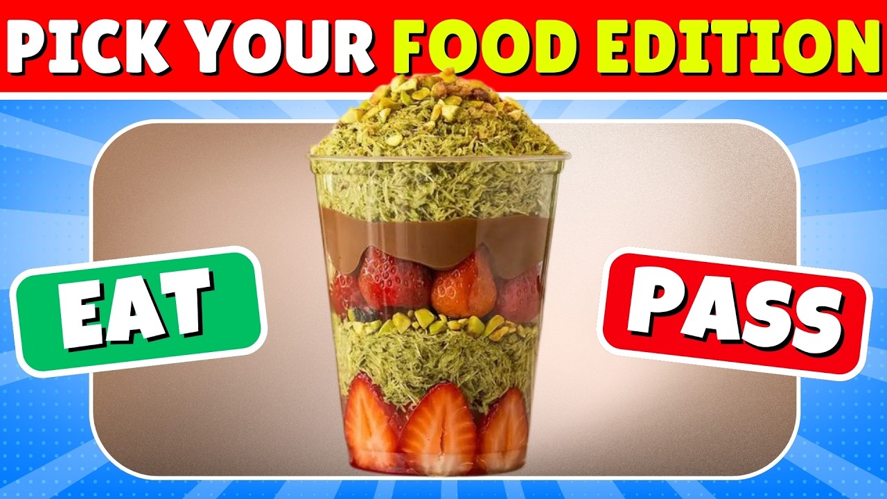 Eat or Pass Challenge 🍔🤢 | 7 Seconds to Decide! Fun Food Quiz | Quiz Spark