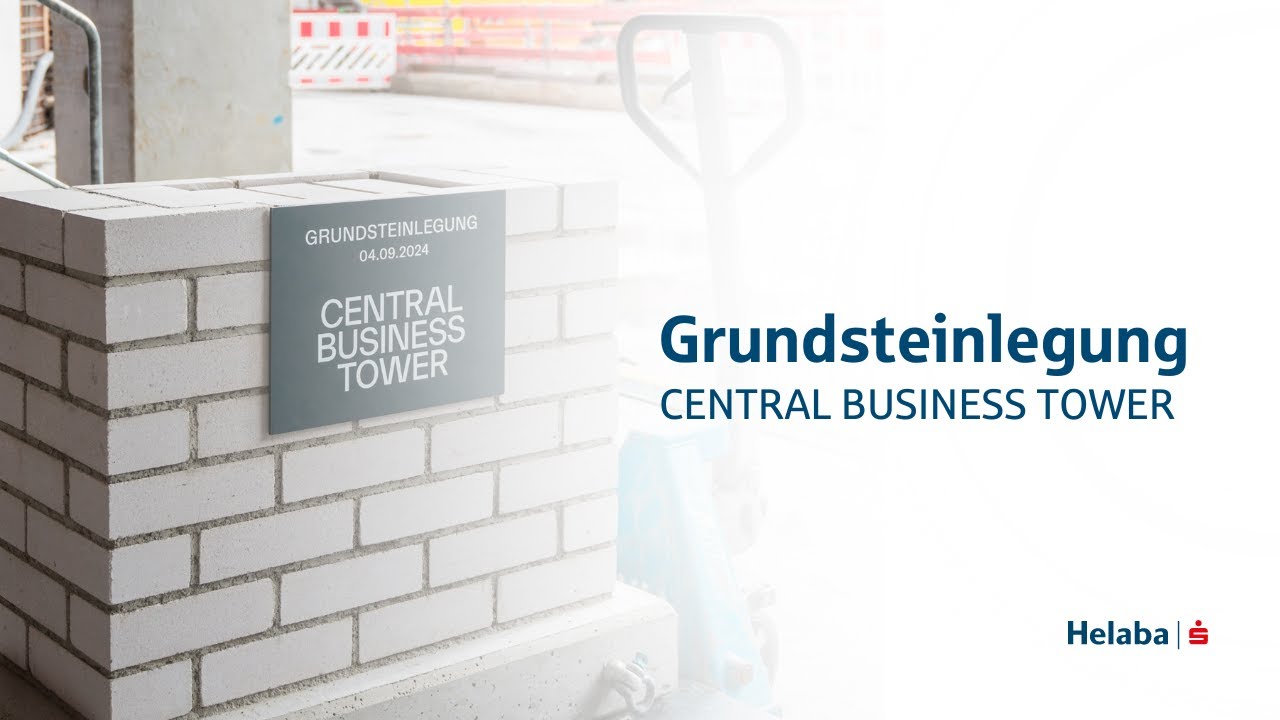 Grundsteinlegung des Central Business Tower in Frankfurt