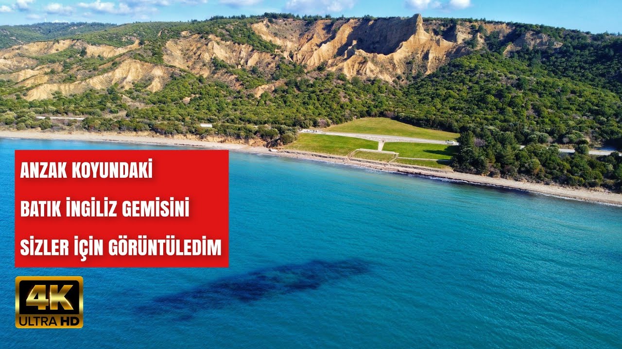 ÇANAKKALEDE BATAN SAVAŞ GEMİSİ S.S MİLO | ARIBURNU ANZAK KOYU