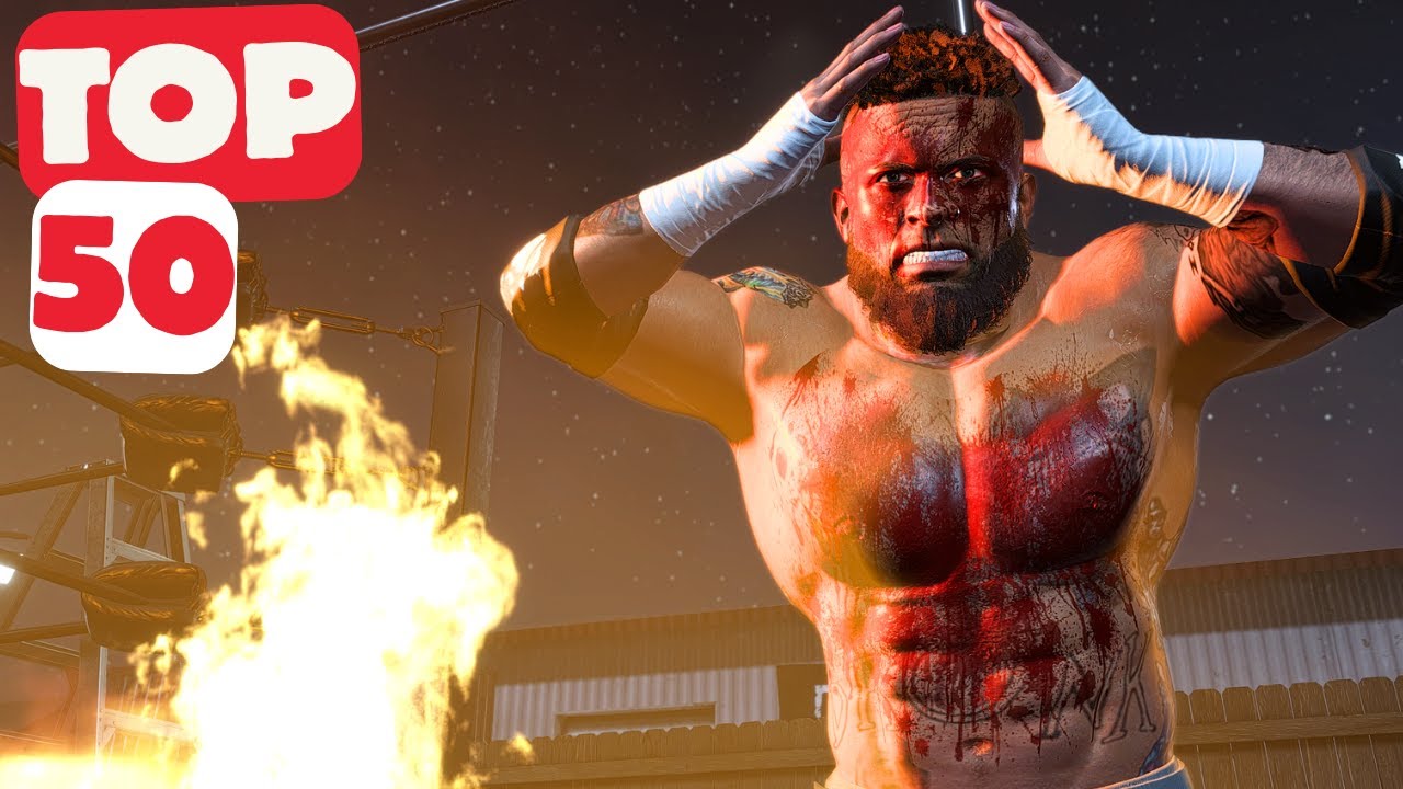 Top 50 Wrestling Deathmatch Extreme Moments | WWE 2K25