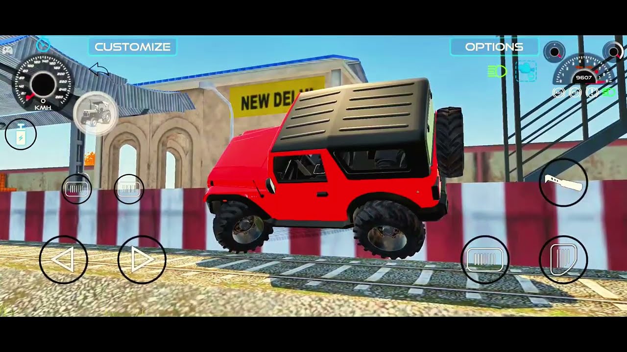 Modified Mahindra Thar Car Games: Indian Cars (Gadi Wala Game) - Car Game Android Gameplay 