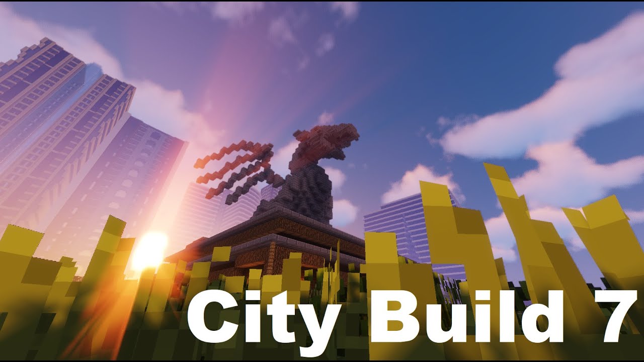 City Build #7 - Statue & Square (Minecraft Timelapse)