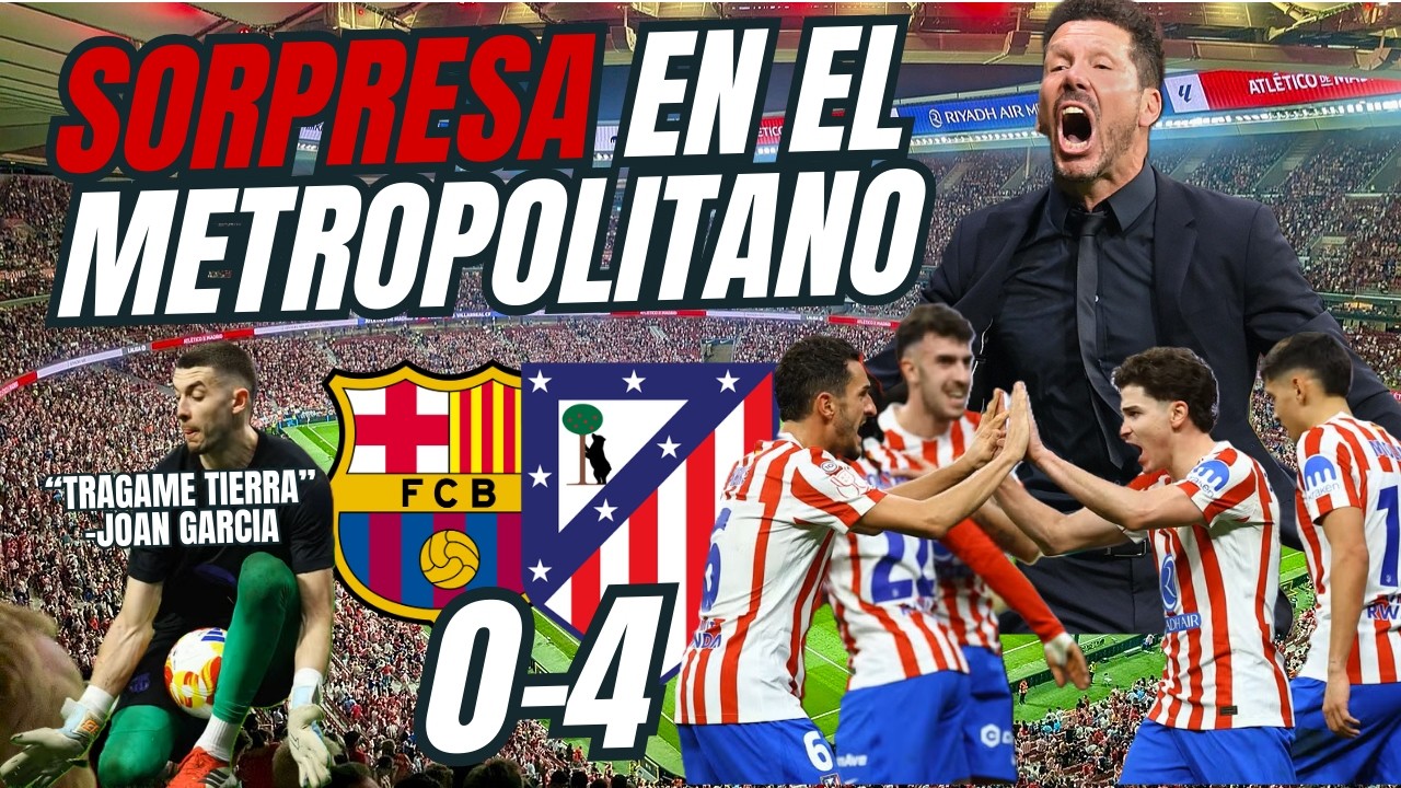 Humillación en Madrid: Atlético 4-0 Barcelona | El Cholo destroza a Flick