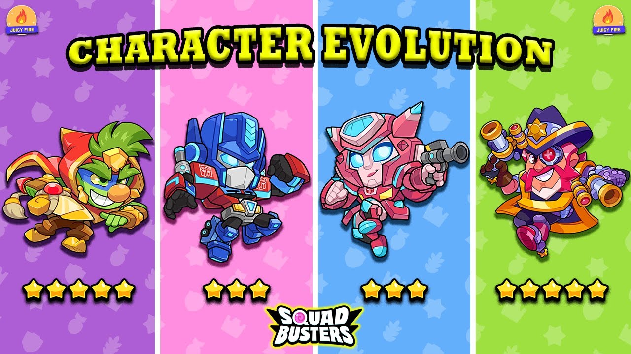Squad Busters | All Characters Evolution | Transformer & Ultimate Updated