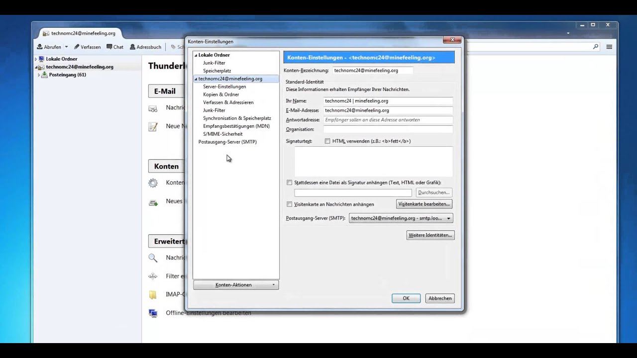 Thunderbird Fehler: