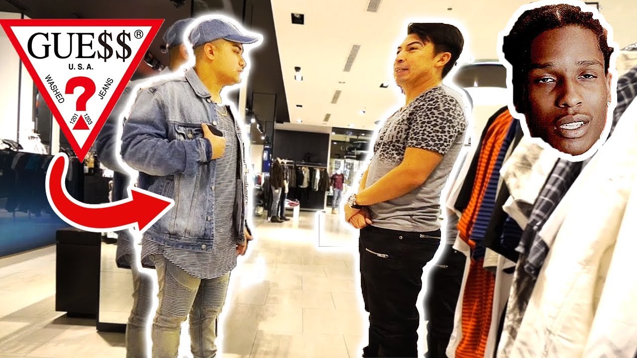 WEARING FAKE GUESS TO THE GUESS STORE!! (MANAGER LOVED IT)
