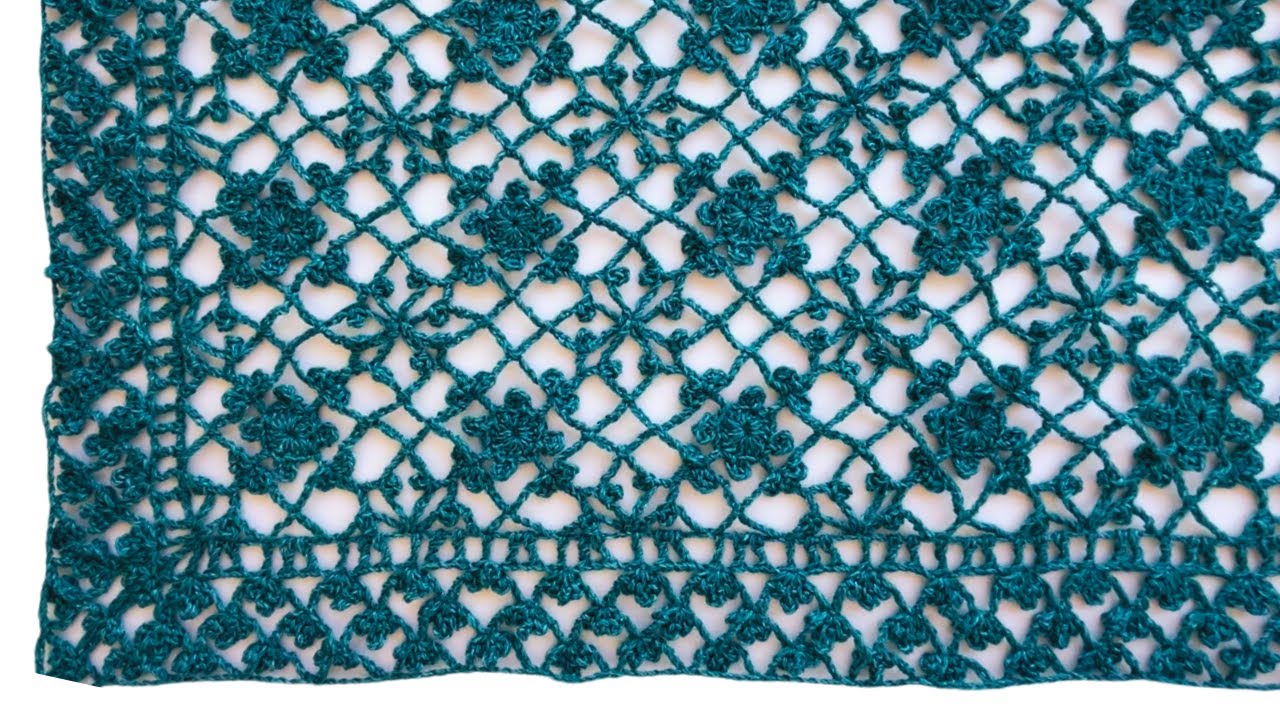 Sprouts Shawl 🌱Breakaway Crochet Tutorial 🌱Clever continuous motifs JAYG