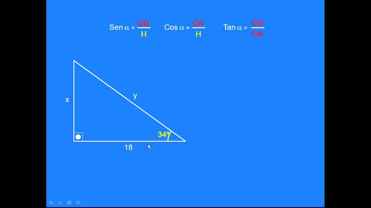 Trigonometria básica seno cosseno (basic trigonometry: sine, cosine and tangent)