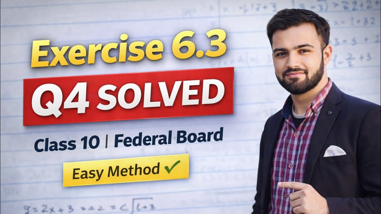 Class 10 Maths Federal Board | Exercise 6.2 Q4 Full Solution | Chapter 6 Functions | Step by Step