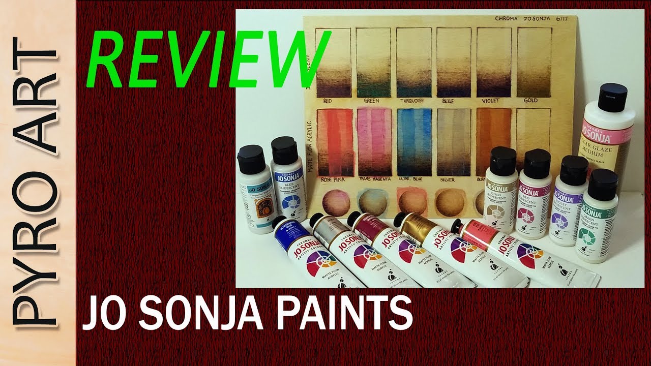 Pyrography: Jo Sonja Acrylics for Wood Burning...REVIEW