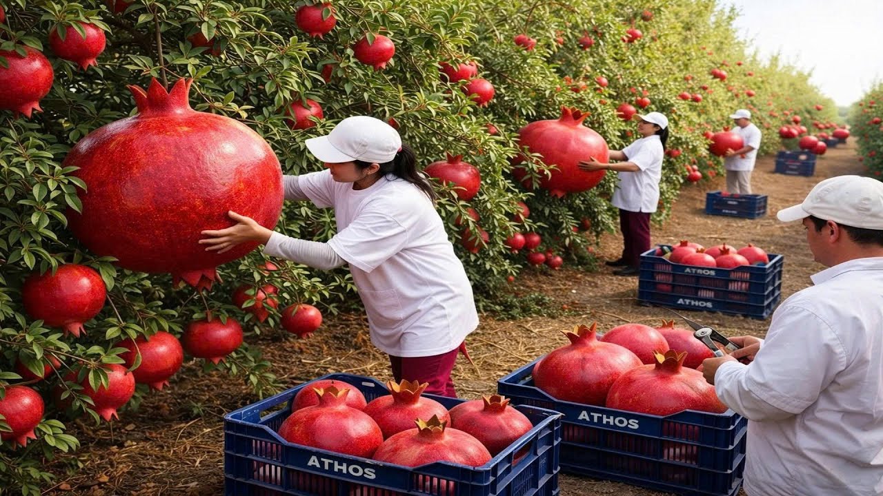 High-Tech Pomegranate Orchard | Smart Farming Methods for Bigger, Sweeter Pomegranates