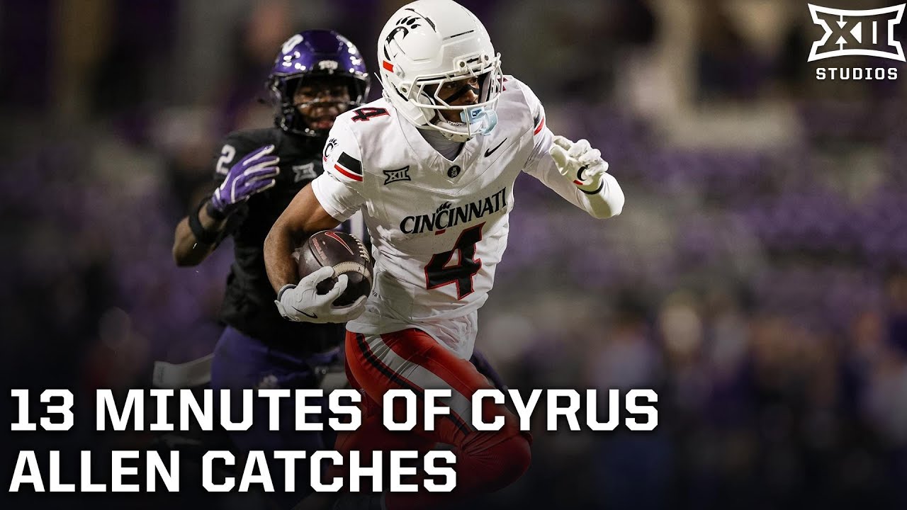13 Minutes of Cyrus Allen Catches from the 2025 Football Season | Big 12 Football