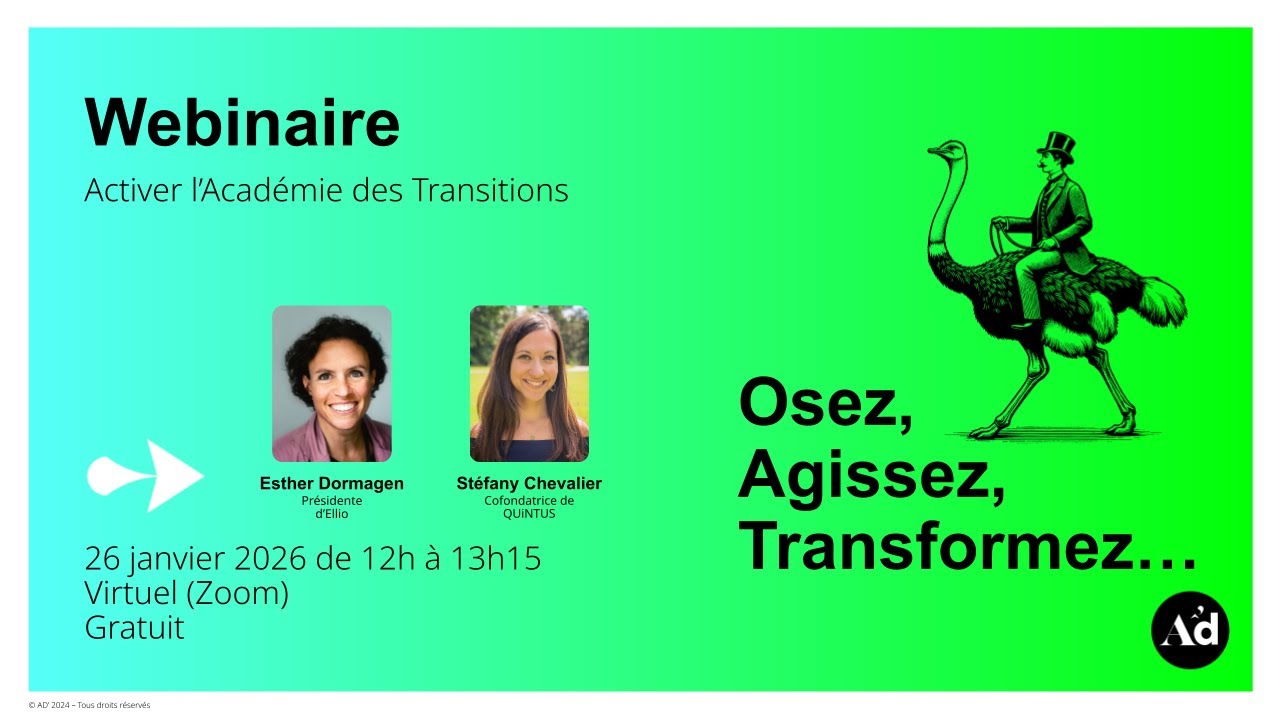 Webinaire d'information : Activation de l'Académie des Transitions