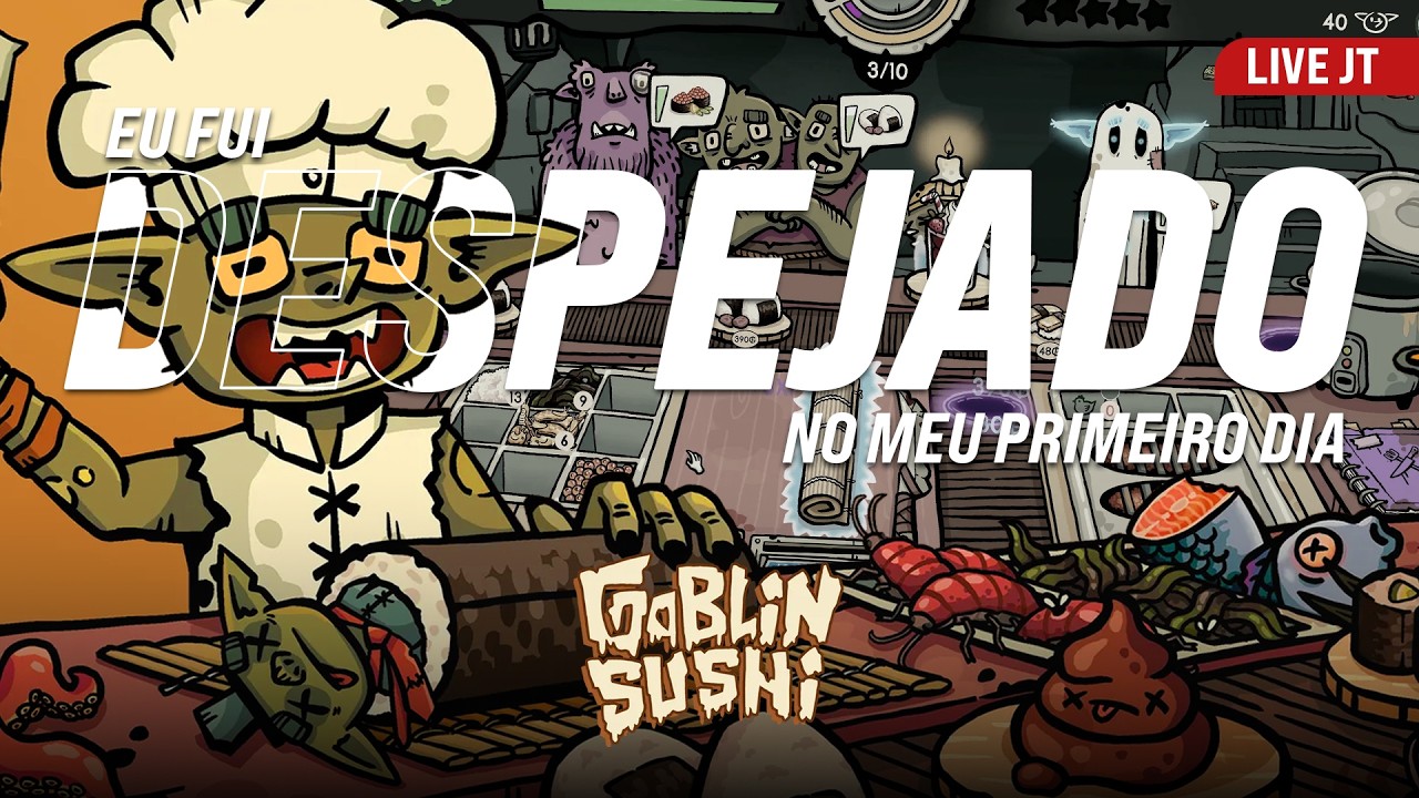 FUI DESPEJADO! O jogo de sushi mais caótico que já joguei 🍣👹| GOBLIN SUSHI