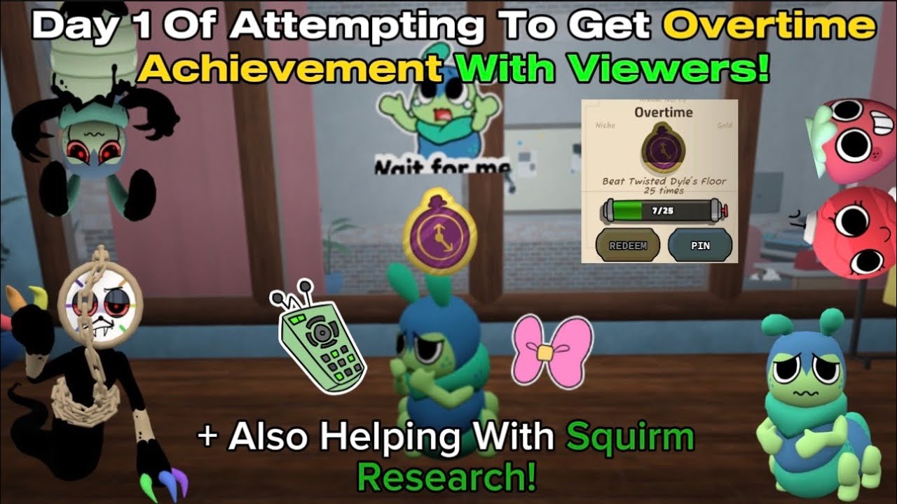 🔴 Getting Overtime Achievement + Heping Viewers Get Twisted Squirm Research LIVE!! | DW🔴
