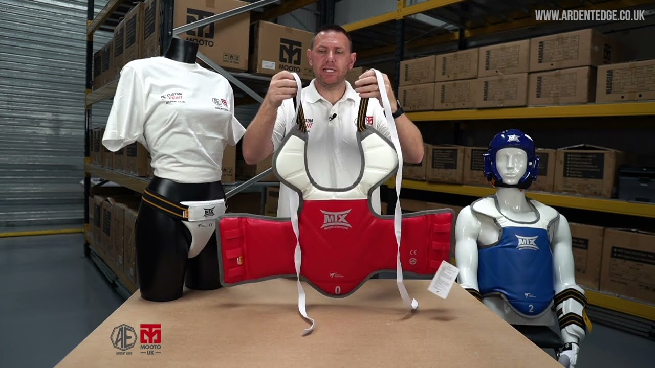 Mooto MTX Reversible Taekwondo Chest Protector (Hogu) | Body Armour for Sparring & Competition