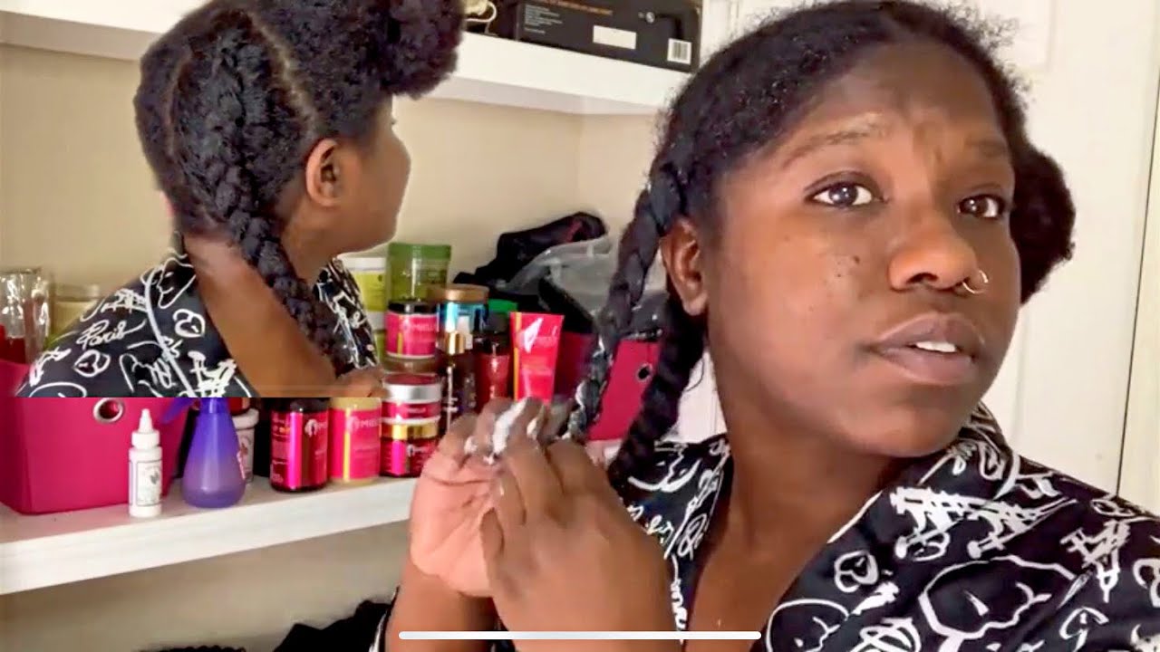 How I Prep My Type 4 Hair For Wig Installs| NO CORNROWS(STRAIGHTBACKS)| The Easy And Simple Way!