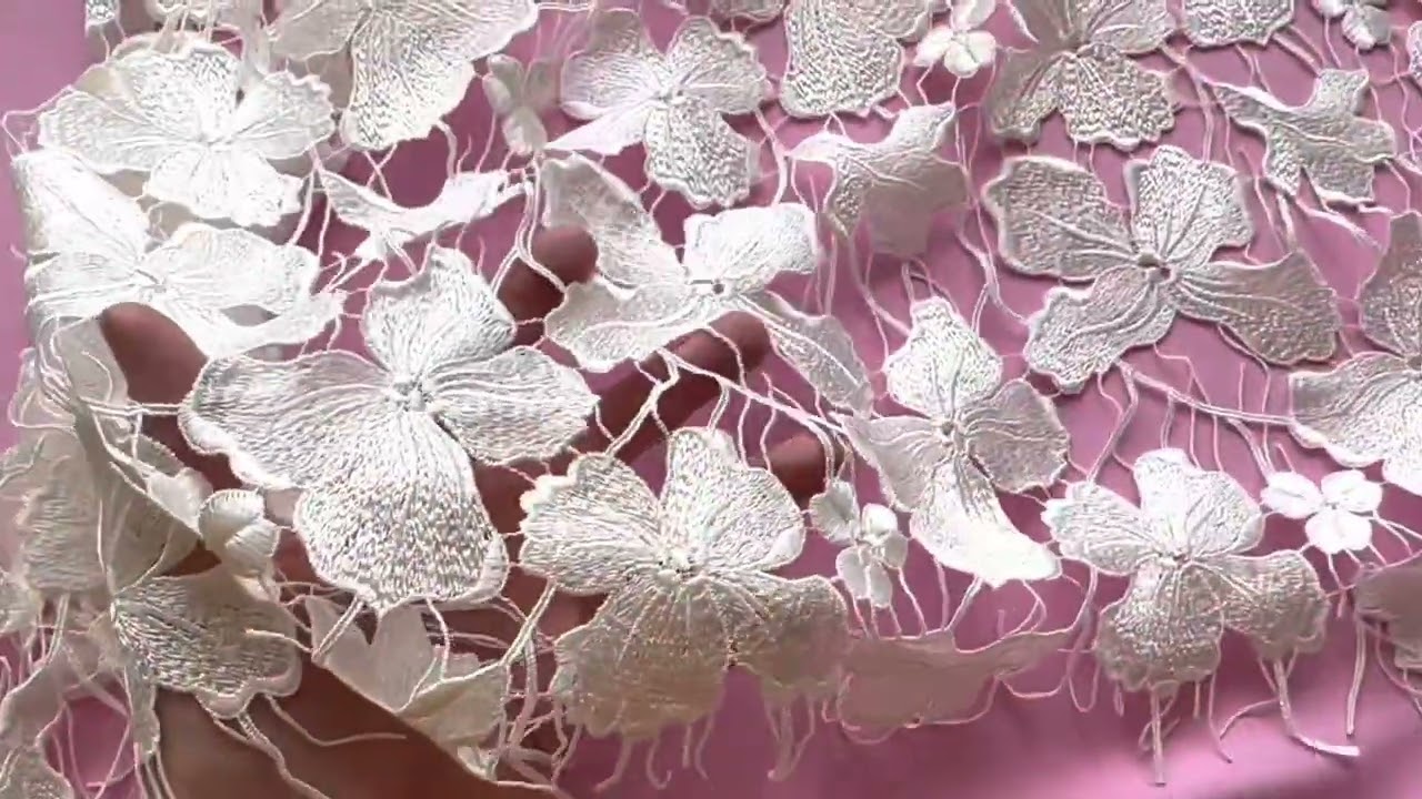 Ivory Italian Embroidery Lace - Raniya