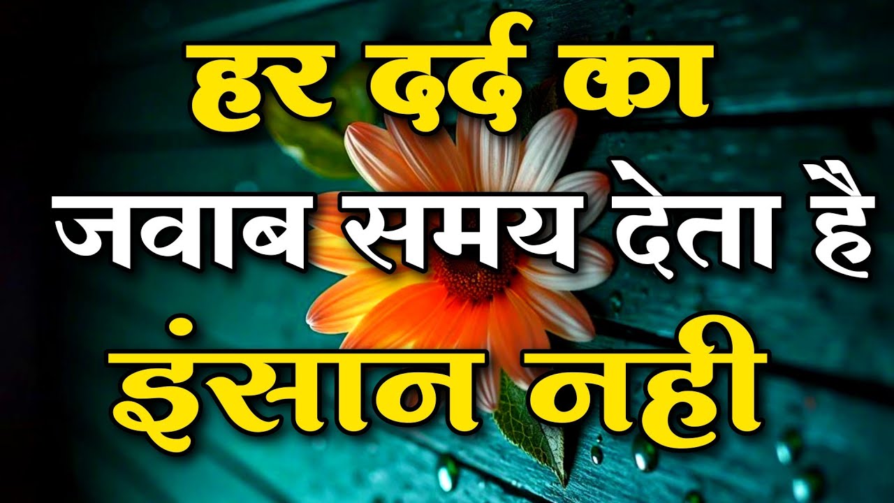 हर दर्द का जवाब समय देता है इंसान नहीं||Best Motivational Quotes|| #motivation