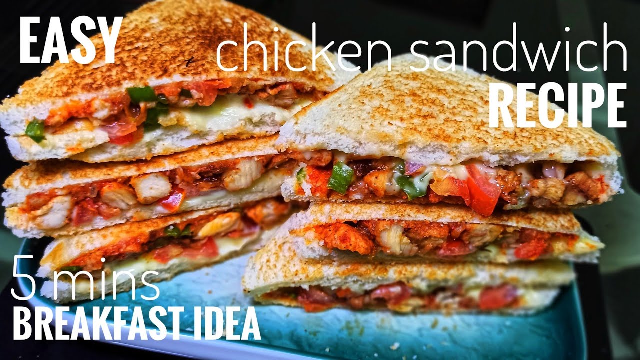 chicken sandwich recipe|5min breakfast idea|chicken recipes|chicken snacks|stolen recipes by shaa