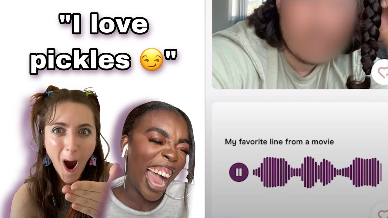 SINGLE GIRLS REACT TO HINGE  VOICE PROMPTS 😰