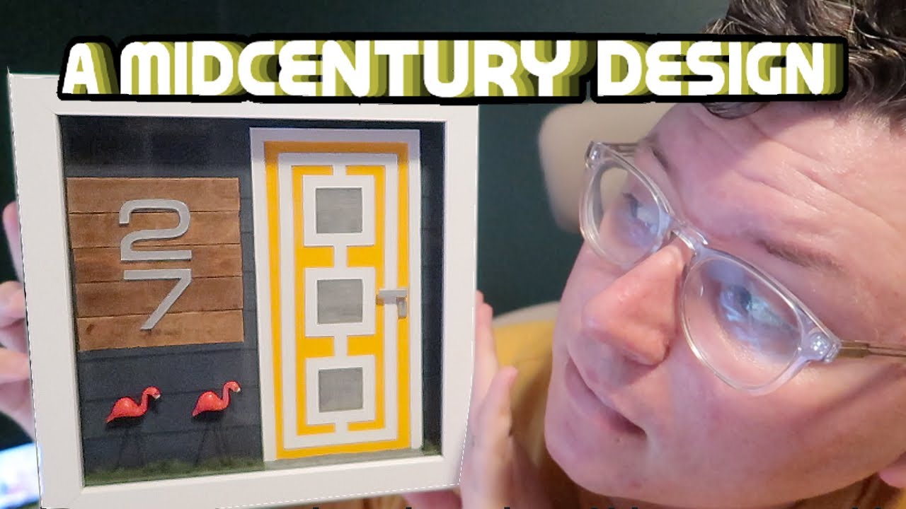 Making a Mid-Century Modern Miniature || (An MCM Exterior Door)