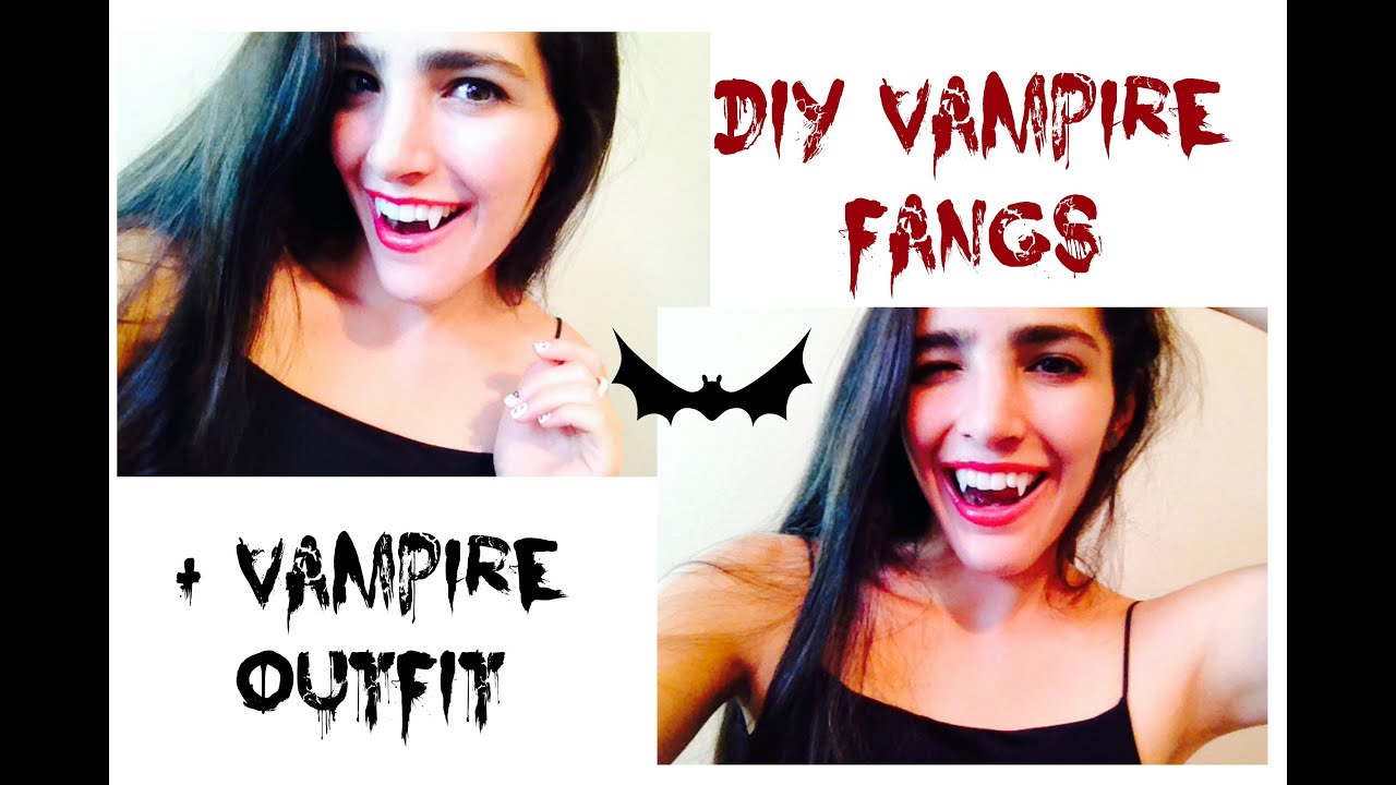 DIY Vampire Teeth + Costume