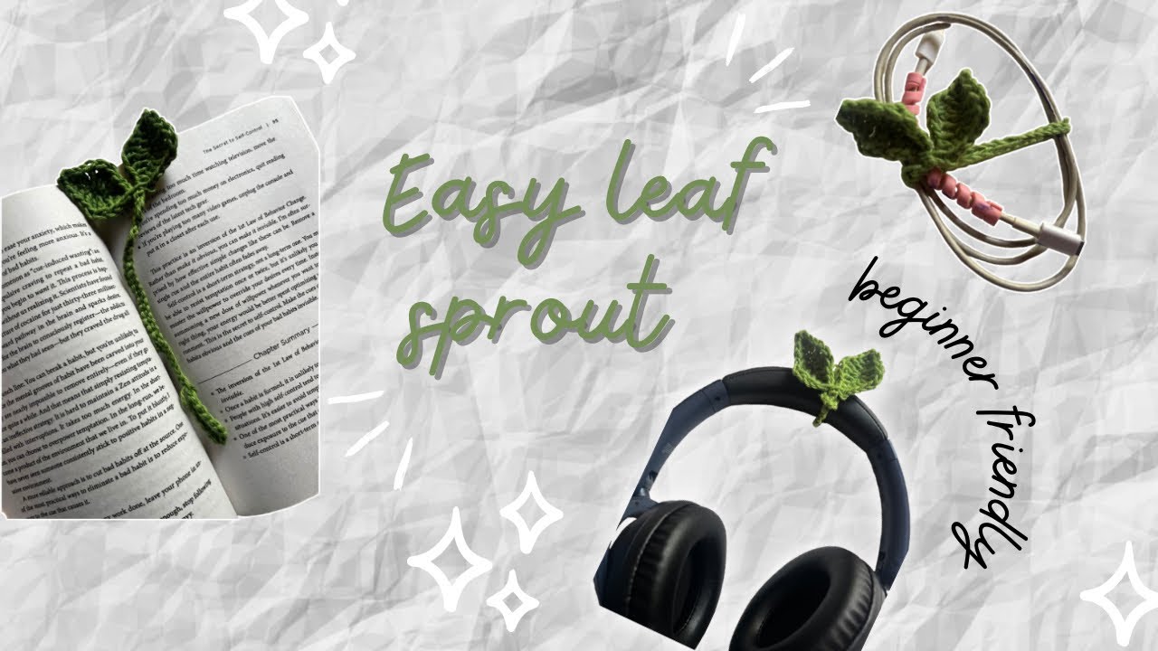 Easy leaf 🍃 sprout 🌱 | Beginner friendly | Multi use 