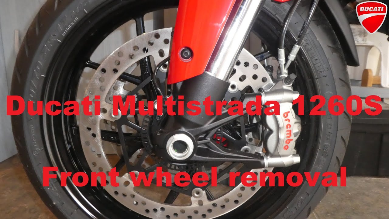 Ducati Multistrada 1260S front wheel Part1 - Removal