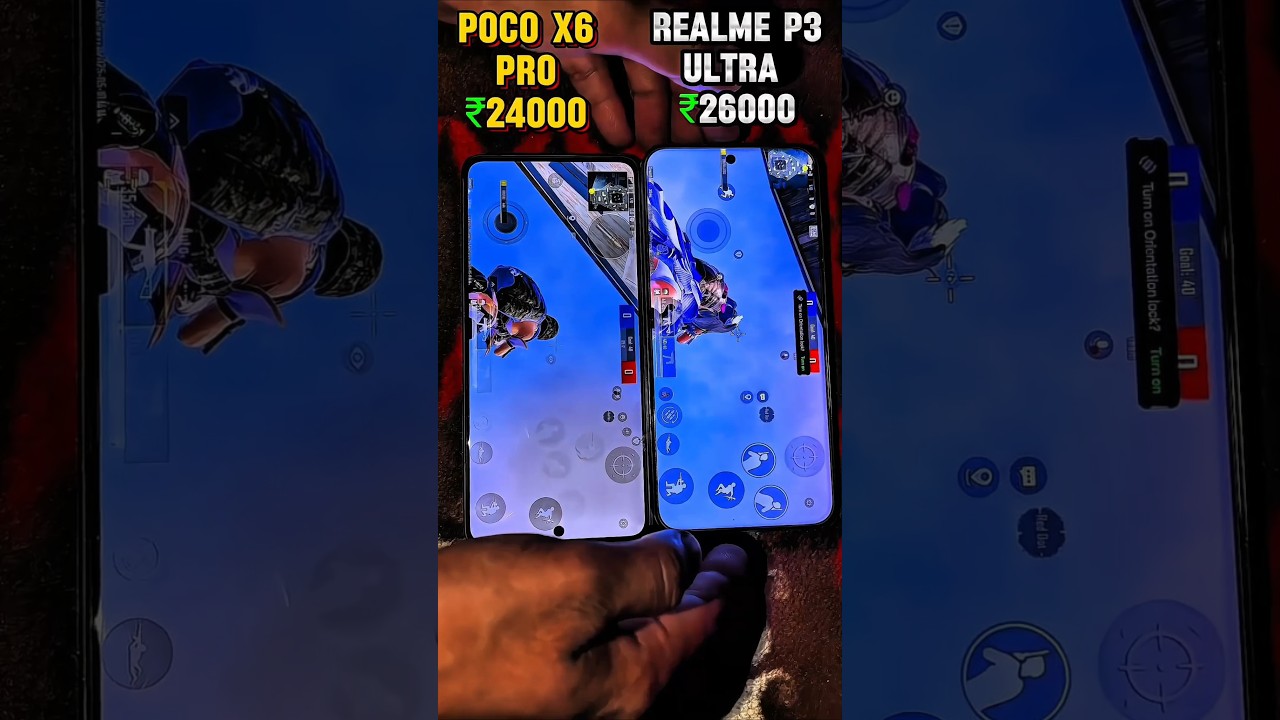 REALME P3 ULTRA VS POCO X6 PRO BGMI SPEED TEST ☠️#youtubeshort #REALME P3 ULTRA BGMI 120 FPS UNLOCK