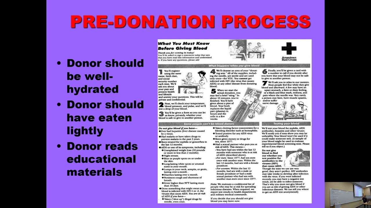 BB Lecture 20 Blood Donations