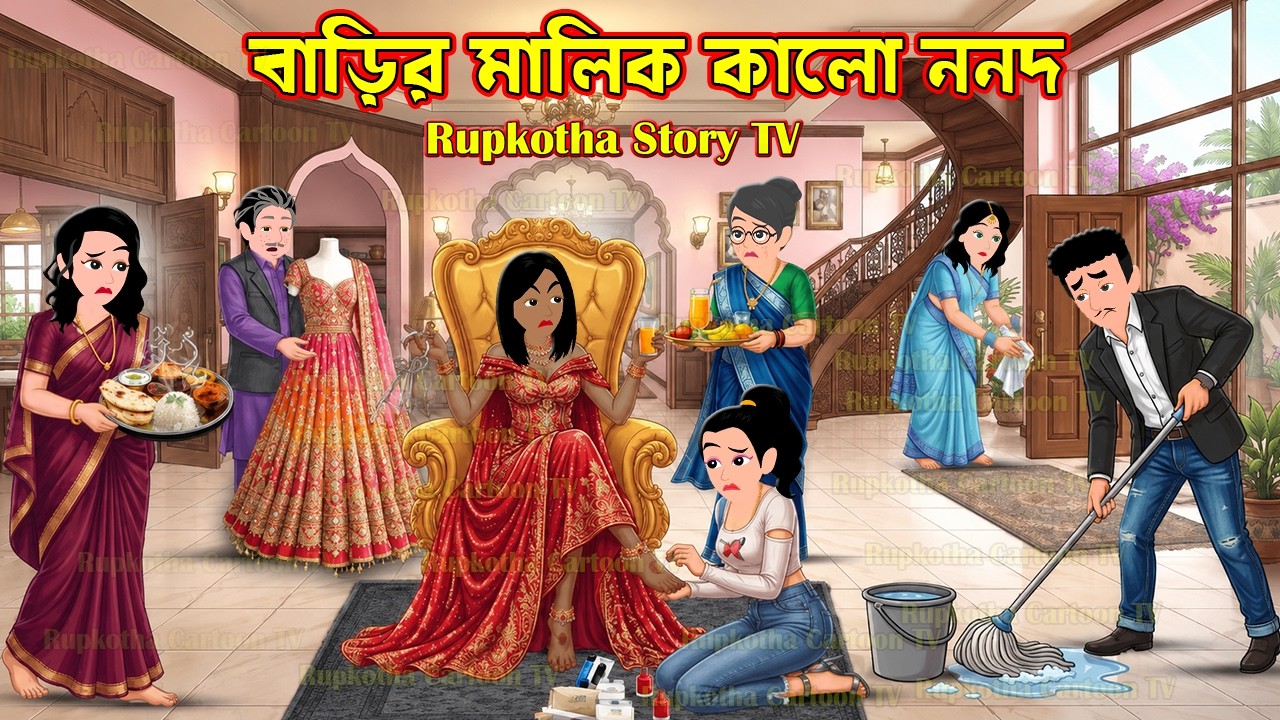 বাড়ির মালিক কালো ননদ Barir Malik Kalo Nanod | Bangla Cartoon | Rupkotha Story TV | Rupkotha Cartoon