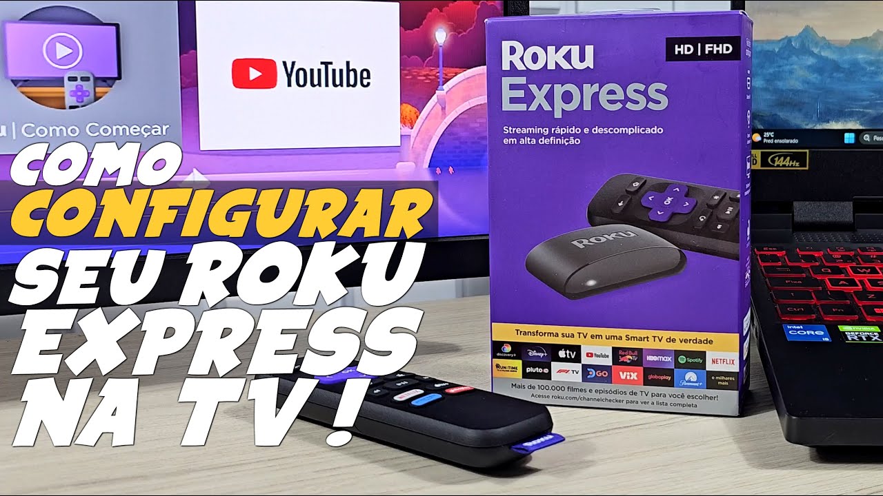 Como INSTALAR e CONFIGURAR o ROKU EXPRESS na TV PASSO a PASSO!