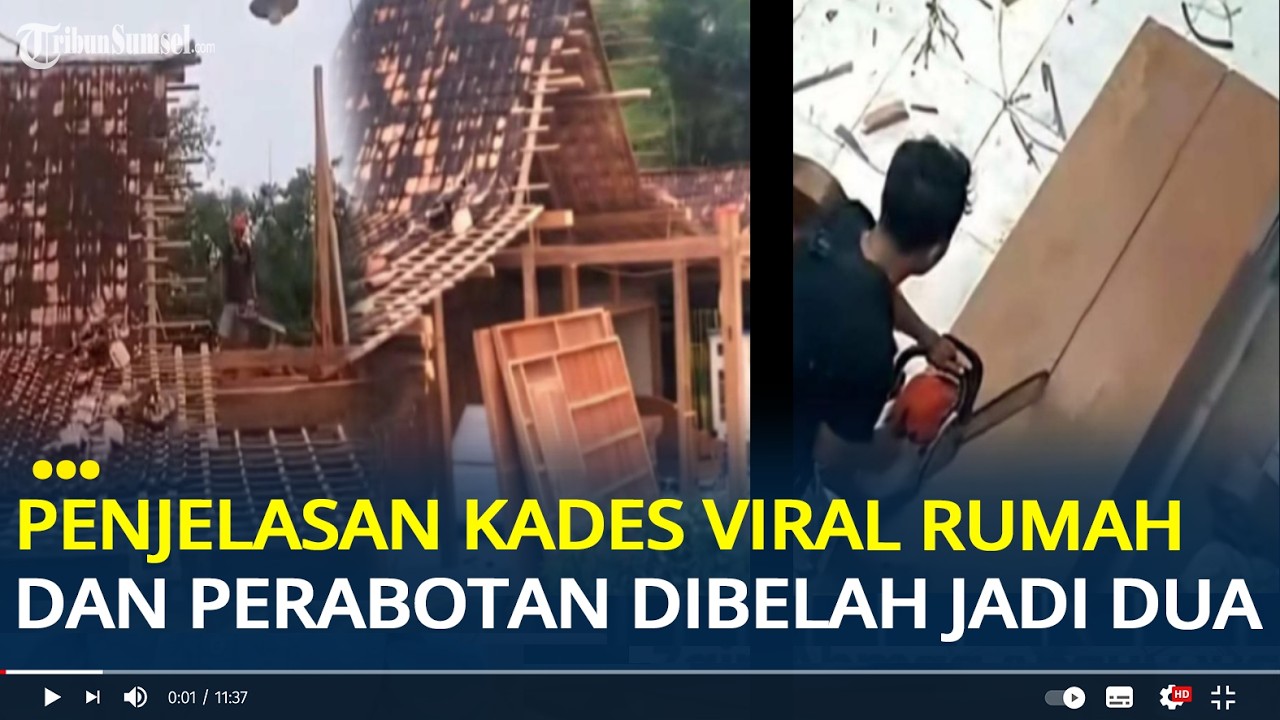 Penjelasan Kades Viral Video Rumah dan Perabotan Dibelah Jadi Dua di Grobogan: Konflik Rumah Tangga