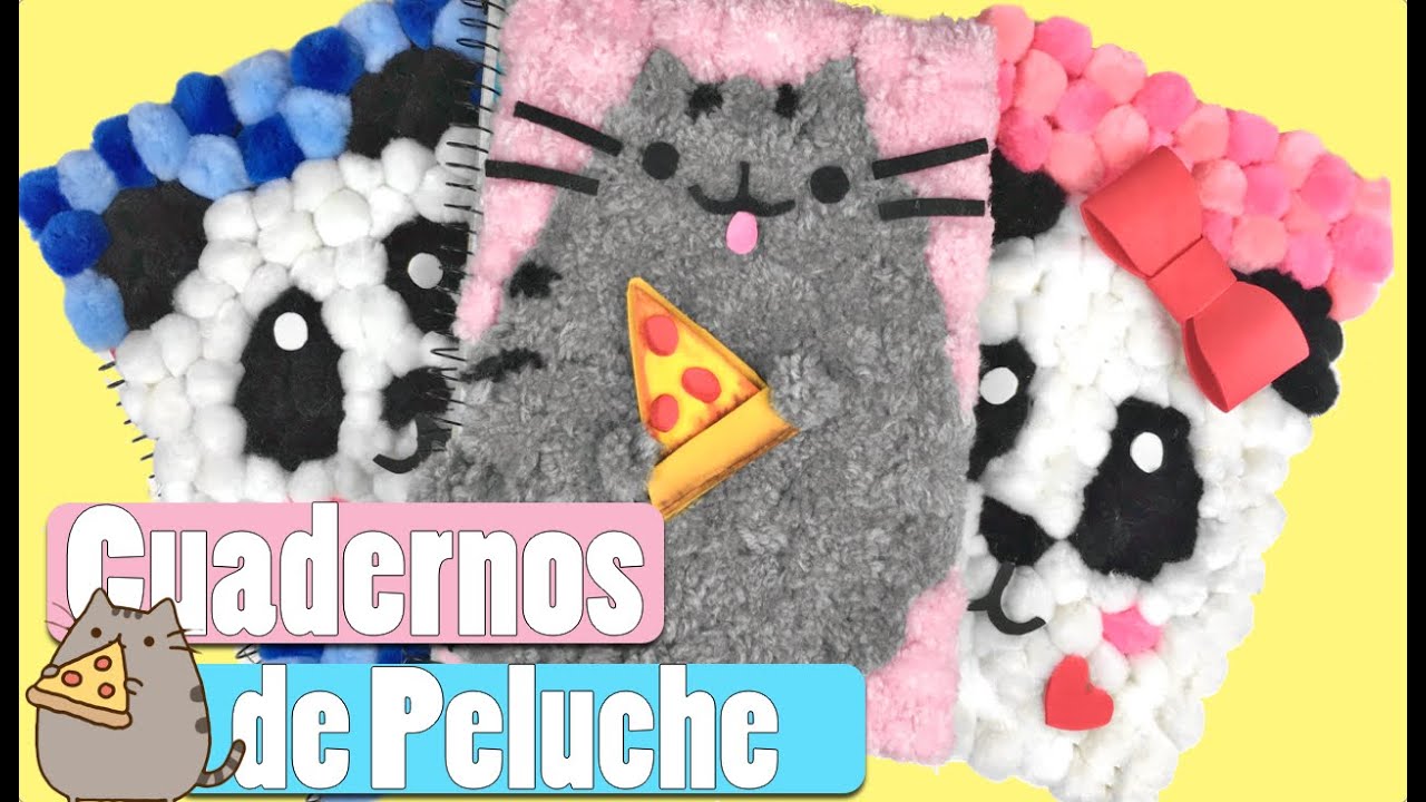Cómo hacer un cuaderno decorado con lana para el regreso a clases