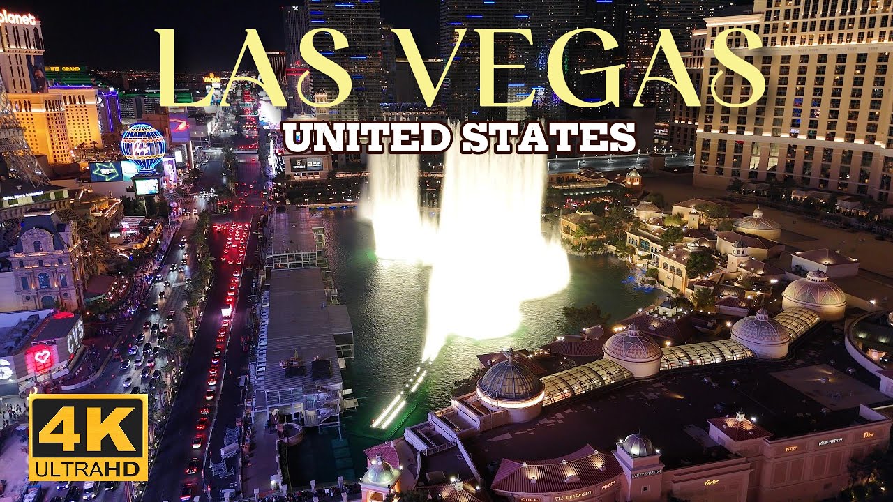Epic 4K Drone Flight Over Las Vegas Strip | Stunning Aerial Views at Night!