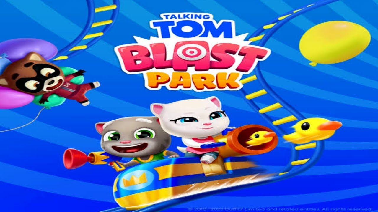 talking tom blast park tom angela hank gameplay part 5